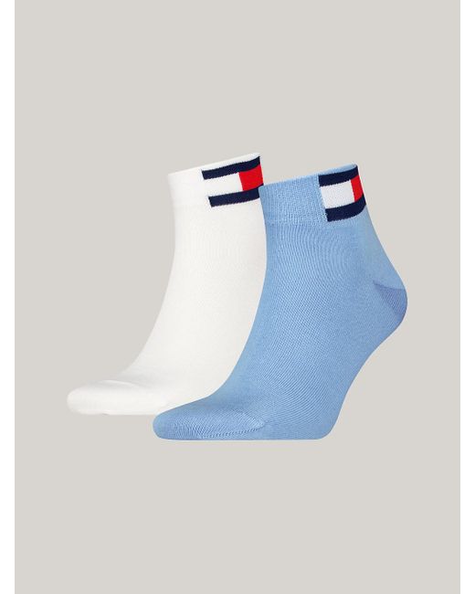 Tommy Hilfiger Blue 2-pack Flag Ankle Socks