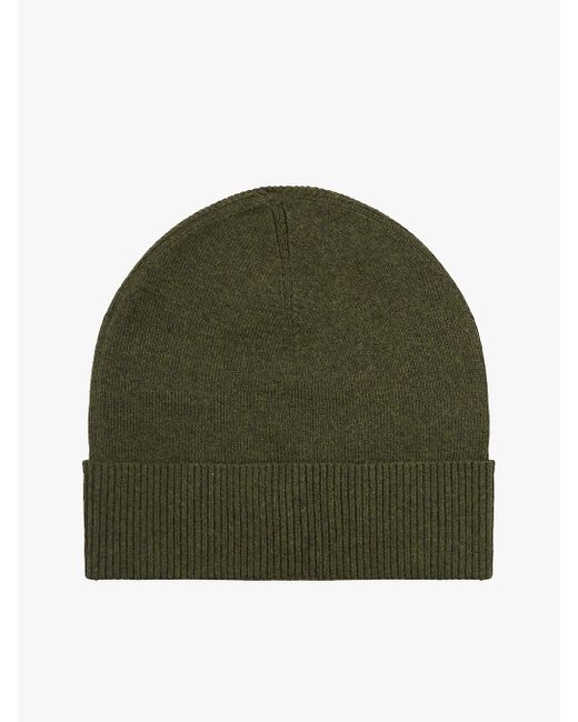 Berretto Leggero Con Cashmere E Bandierina di Tommy Hilfiger in Green da Uomo