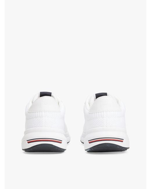Baskets Légères En Maille Emblématiques Tommy Hilfiger pour homme en coloris White