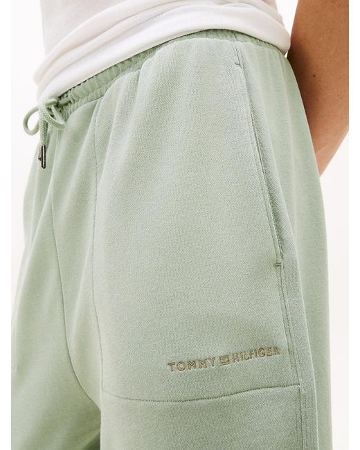 Tommy Hilfiger Green Essential Terry Cuffed Lounge Joggers for men