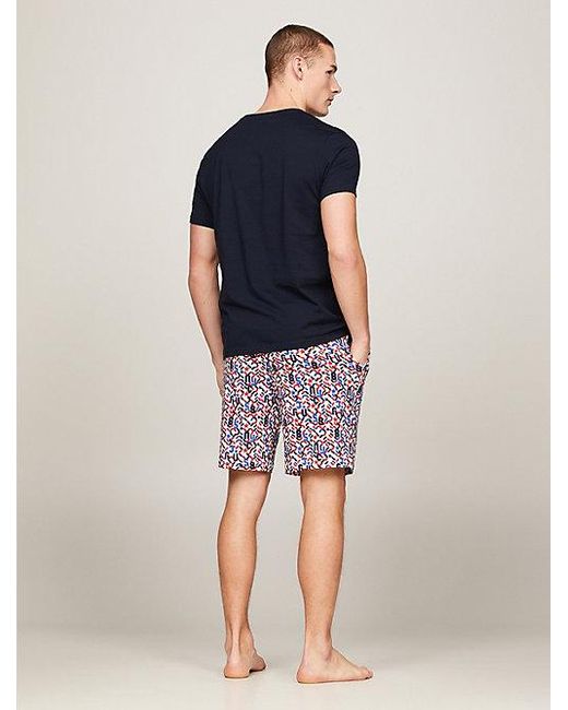 Tommy Hilfiger TH Original Pyjama mit T-Shirt und Shorts in Blue für Herren
