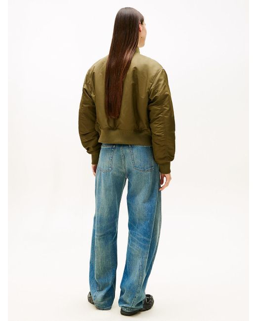 Tommy Hilfiger Natural Sleeve Pocket Twill Bomber Jacket