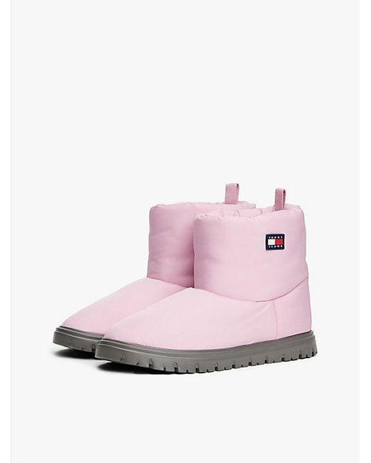 Botas De Nieve Con Suela Dentada Tommy Hilfiger de color Pink