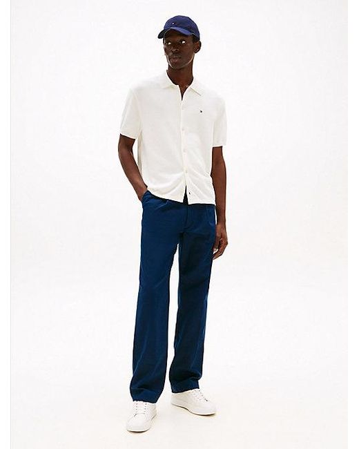 Tommy Hilfiger Regular Fit Overshirt Met Korte Mouwen in het White voor heren