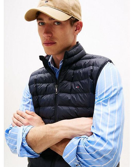 Tommy Hilfiger Compacte Quilted Bodywarmer in het Blue voor heren
