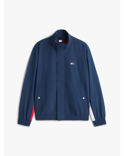 Tommy Hilfiger Blue Flag Badge Back Logo Water Repellent Jacket for men