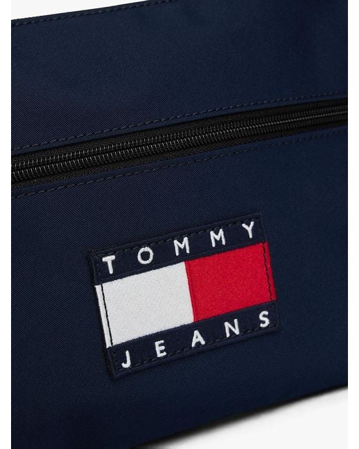 Tommy Hilfiger Blue Archive Logo Sacoche Bag for men