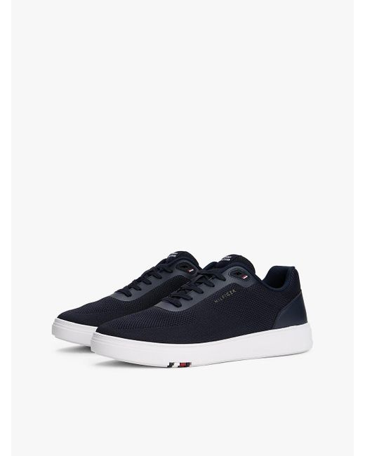 Tommy Hilfiger Blue Signature Knit Trainers for men