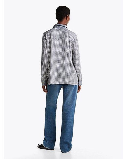 Tommy Hilfiger Gray Regular Fit Hemd Mit Manschetten