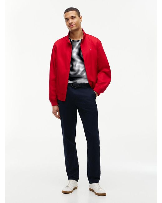 Tommy Hilfiger Blue Harlem Tapered Leg Twill Chinos for men