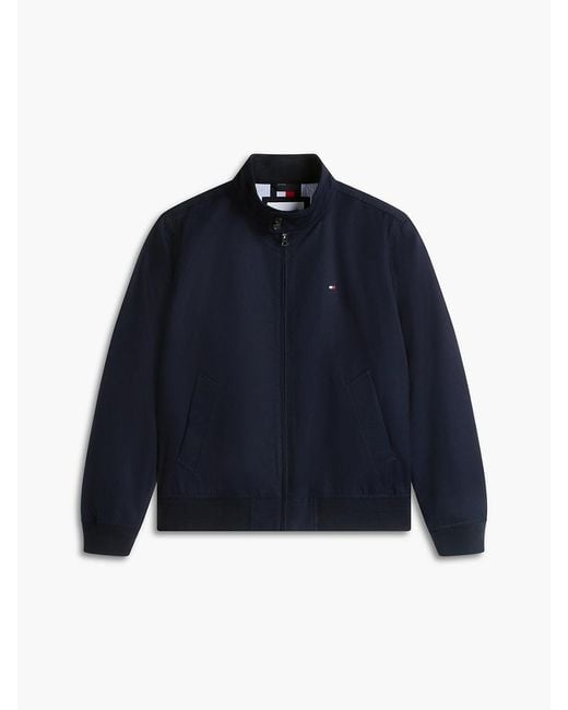 Tommy Hilfiger Blue Twill Harrington Jacket for men