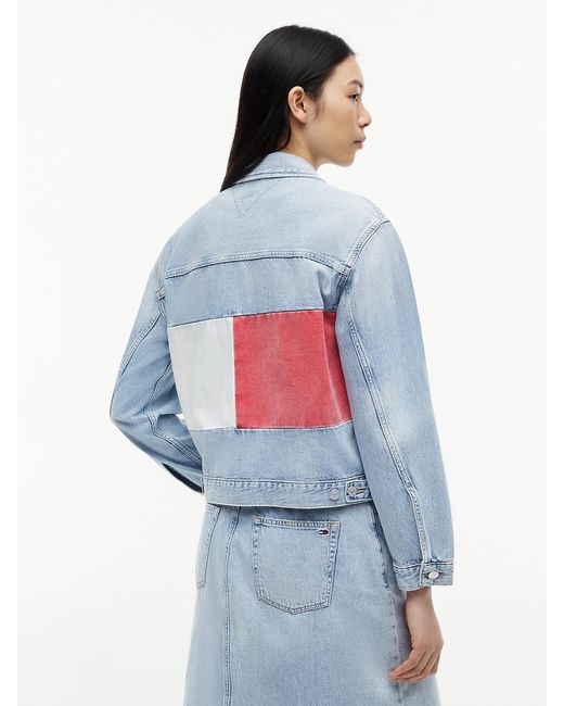 Tommy Hilfiger Blue Vintage Relaxed Denim Trucker Jacket