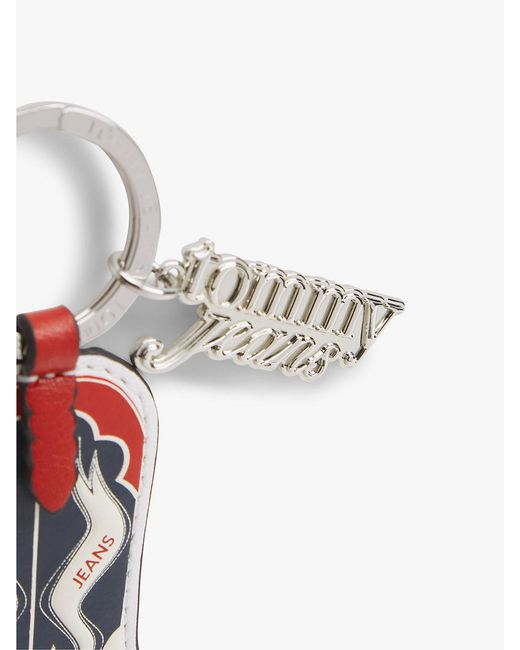 Tommy Hilfiger White Cowboy Boot Logo Charm