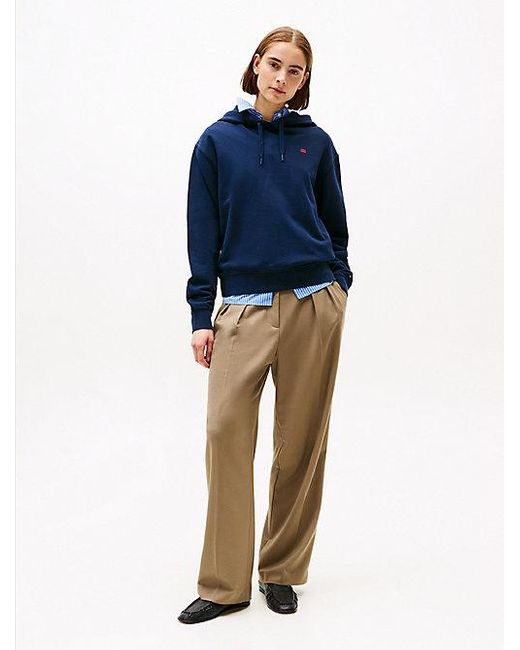 Sudadera Hilfiger Con Capucha Y Logo Bordado Tommy Hilfiger de color Blue