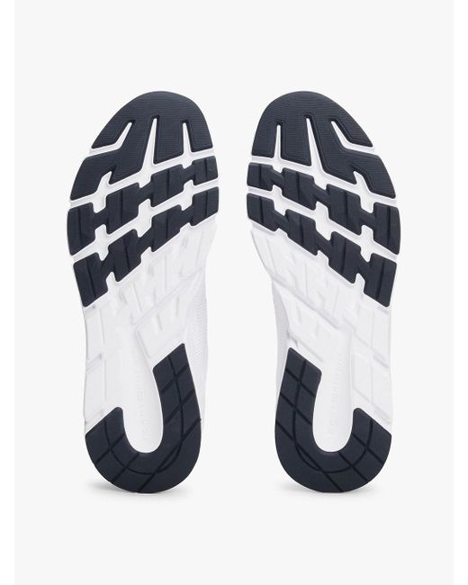 Baskets De Running En Maille À Logo Monotype Tommy Hilfiger pour homme en coloris White