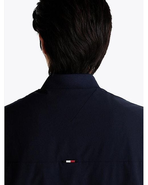 Tommy Hilfiger Performance Waterafstotend Bomberjack in het Blue voor heren