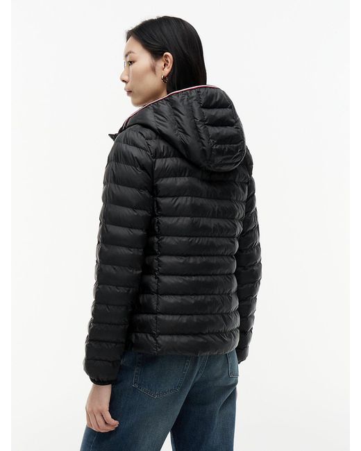 Tommy Hilfiger Black Lightweight Padded Hooded Jacket