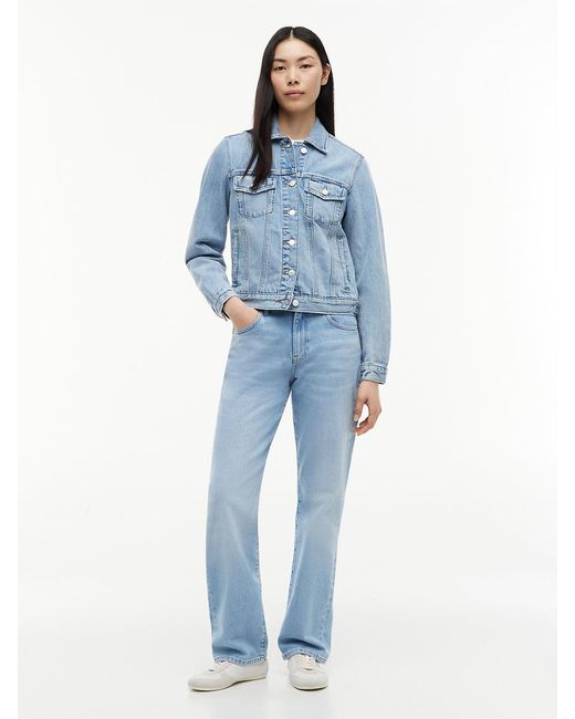 Tommy Hilfiger Blue Faded Denim Trucker Jacket