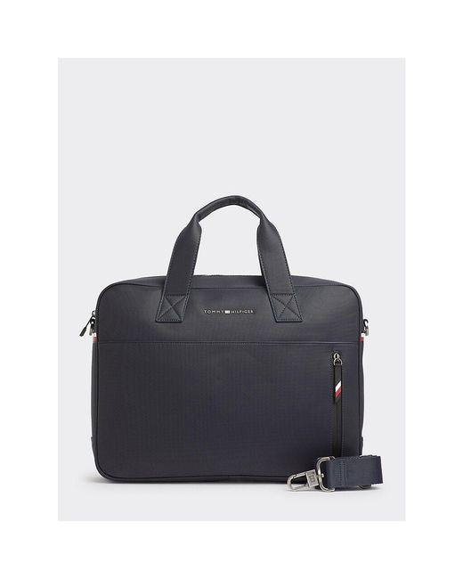 Men S Blue Essential Textured Finish Computer Bag