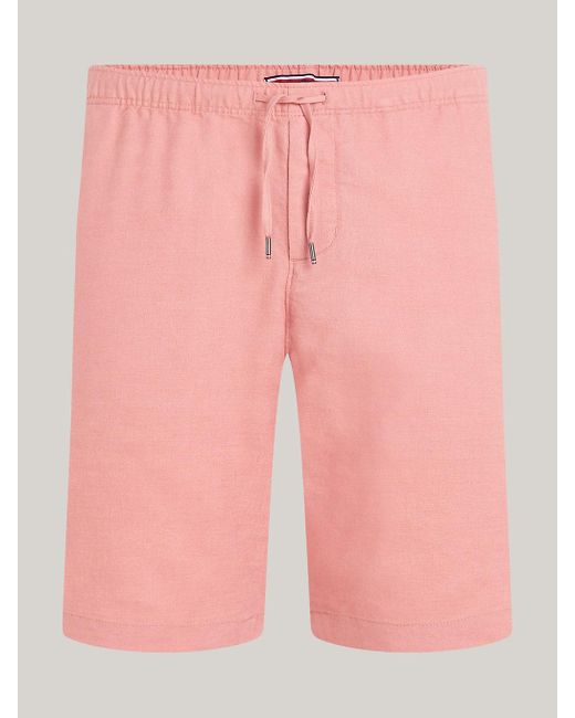 Tommy Hilfiger Pink Harlem Drawstring Skinny Fit Chino Shorts for men