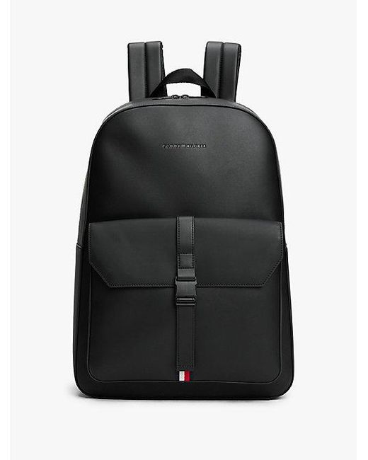 Mochila Con Logo Metálico Tommy Hilfiger de hombre de color Black