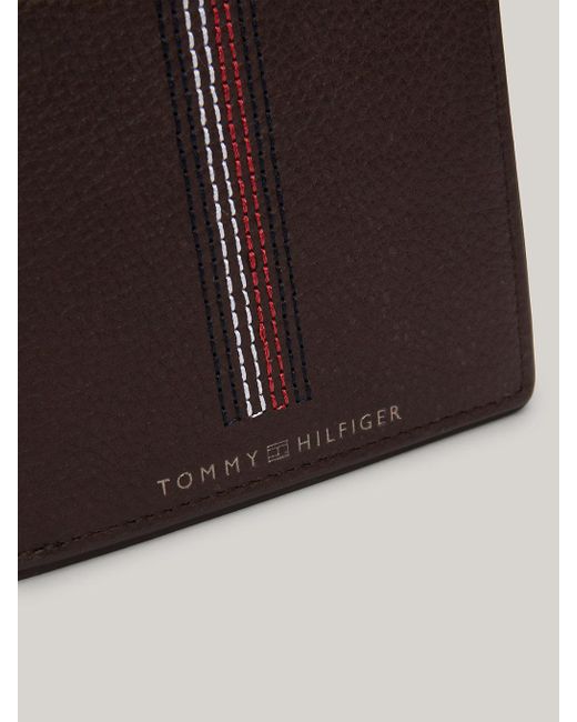 Tommy Hilfiger Brown Small Leather Casual Credit Card Wallet for men