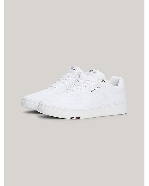 Tommy Hilfiger TH Modern Strick-Sneaker mit Cupsole in White für Herren