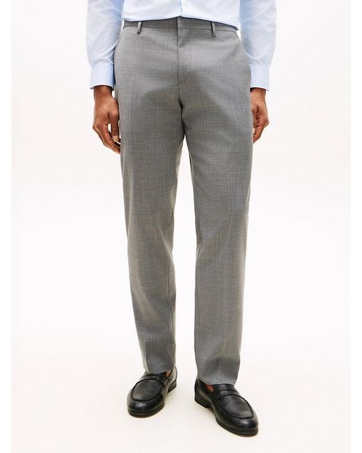 Tommy Hilfiger Gray Regular Fit Wool Blend Suit for men