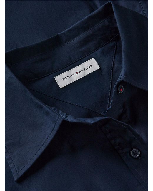 Chemisier Midi A Campana di Tommy Hilfiger in Blue
