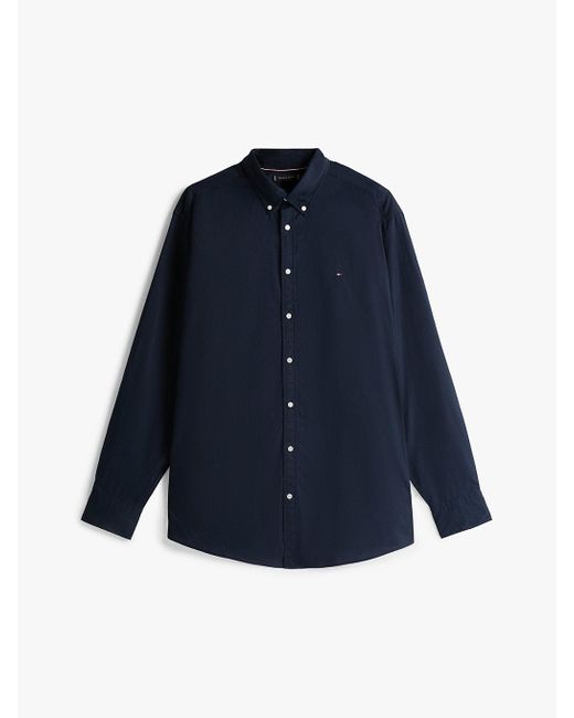 Tommy Hilfiger Blue Plus Th Flex Regular Fit Shirt for men