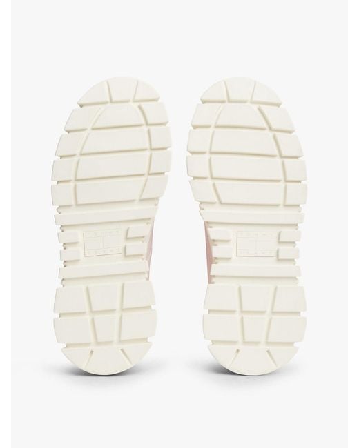 Tommy Hilfiger Natural Logo Platform Trainers