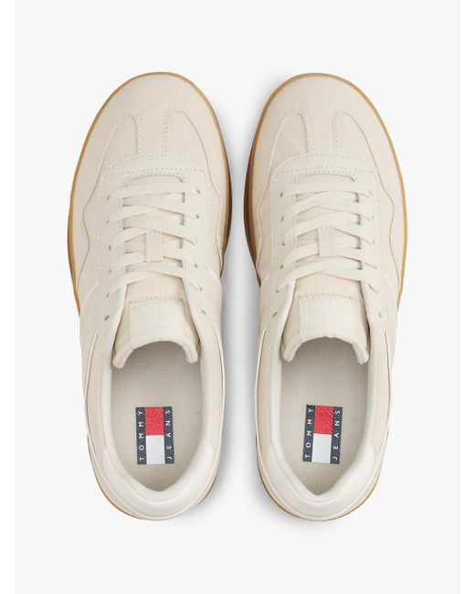 Baskets The Greenwich En Textile Tommy Hilfiger en coloris White