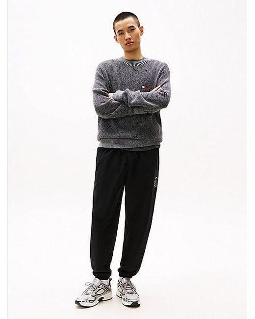 Tommy Hilfiger Varsity Relaxed Fit Jogger Met Logo in het Black voor heren