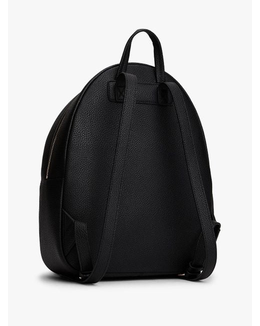 Tommy Hilfiger Black Tonal Signature Tape Backpack