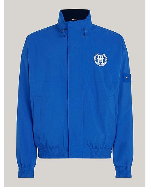 Tommy Hilfiger Wasserfeste Wende-Windjacke mit Stehkragen in Blue für Herren