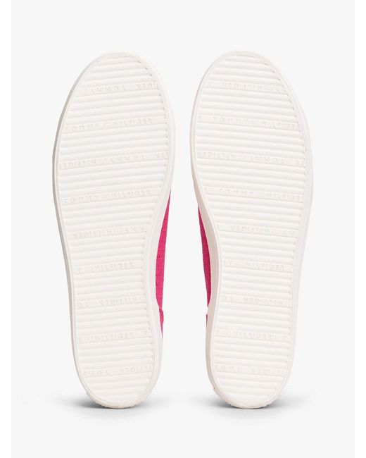 Tommy Hilfiger Pink Th Monogram Textured Trainers