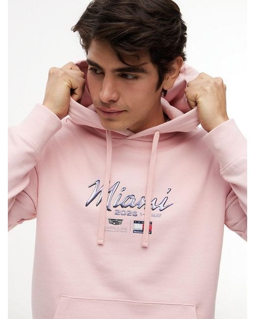 Tommy Hilfiger Pink Th X Cadillac Formula 1 Team Miami Hoody for men