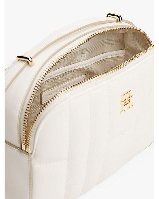Tommy Hilfiger Natural Gesteppte Kameratasche Mit Th-Monogramm