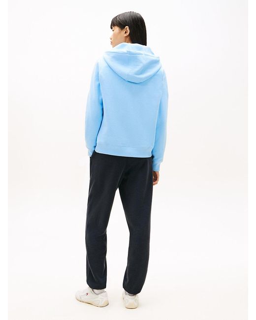 Tommy Hilfiger Blue Brushed Fleece Zip-thru Hoody
