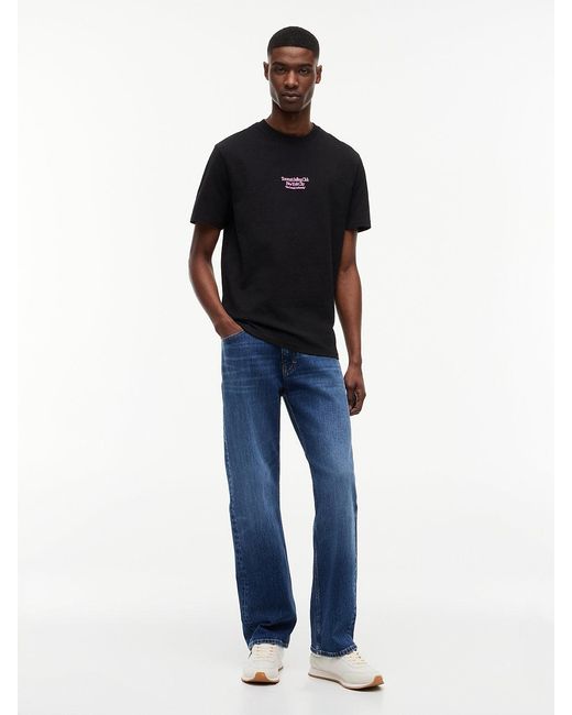 Tommy Hilfiger Blue Back Graphic Relaxed Jersey T-Shirt for men