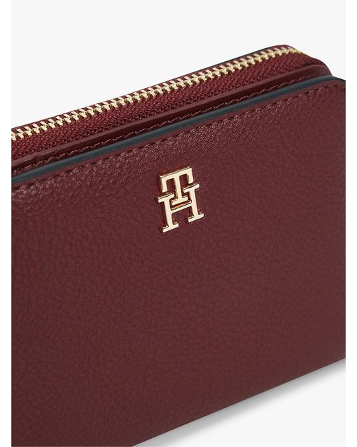 Tommy Hilfiger Purple Hilfiger Icon Zip-Around Flap Wallet
