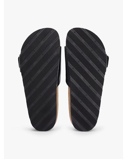 Tommy Hilfiger White Cork Footbed Slip-On Sandals