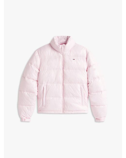 Tommy Hilfiger Pink Packable Shiny Puffer Jacket