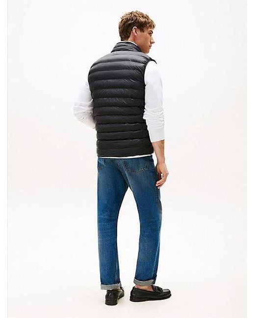 Chaleco Acolchado Plegable Tommy Hilfiger de hombre de color Black