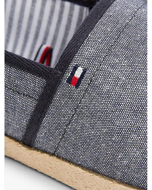 Alpargatas Con Acabado Chambray Tommy Hilfiger de hombre de color White
