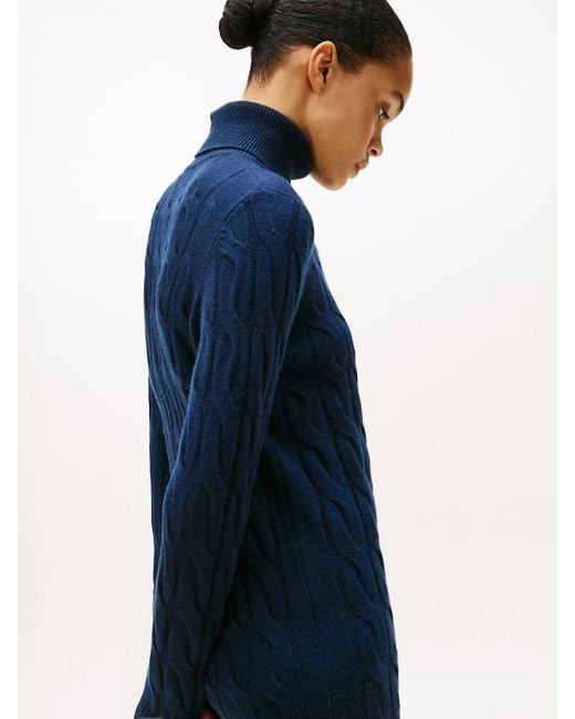 Vestito Pullover Midi di Tommy Hilfiger in Blue