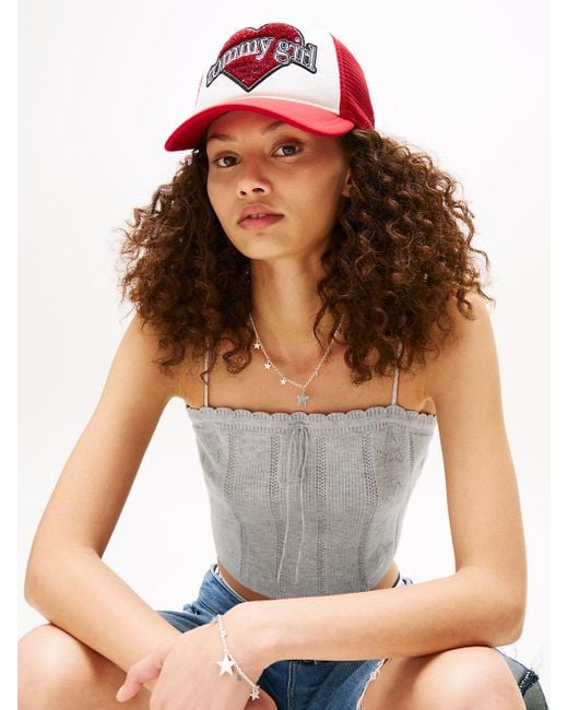 Caraco À Motif Étoile En Pointelle Tommy Girl Tommy Hilfiger en coloris Blue
