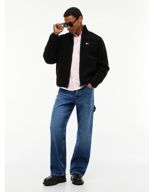 Tommy Hilfiger Black Badge Teddy Relaxed Zip-Thru Sweatshirt for men