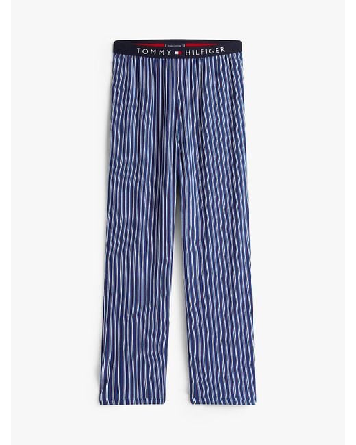 Completo Pigiama Original A Maniche Lunghe di Tommy Hilfiger in Blue da Uomo