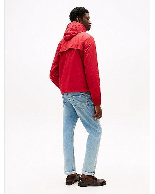 Tommy Hilfiger Jack Met Capuchon En Logopatch in het Red voor heren